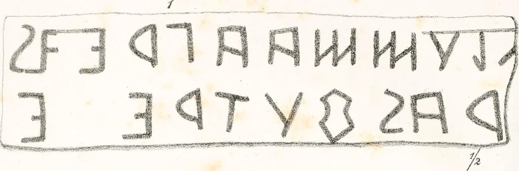 An illustration from Dissertazioni archeologiche di vario argomento, 1869, leaf 248