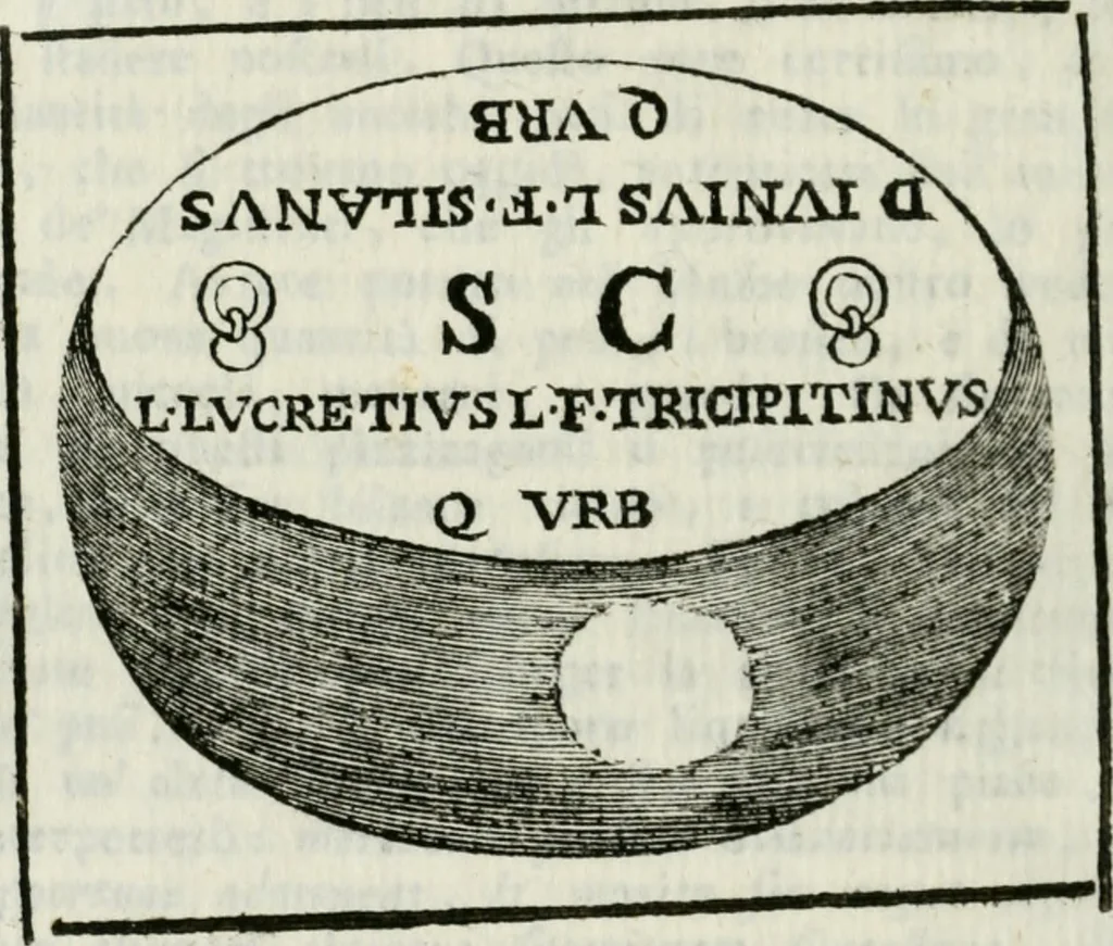 An illustration from Dissertazioni e lettere filologiche antiquarie, 1753, leaf 113