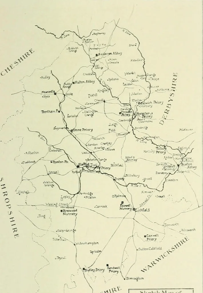 An illustration from The dissolution of the monasteries as illustrated by the suppression of the religious houses of Staffordshire, 1910, leaf 314