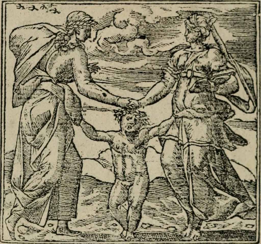 An illustration from Diuerse imprese accommodate a diuerse moralità : con versi che i loro significati dichiarano, 1549, leaf 13
