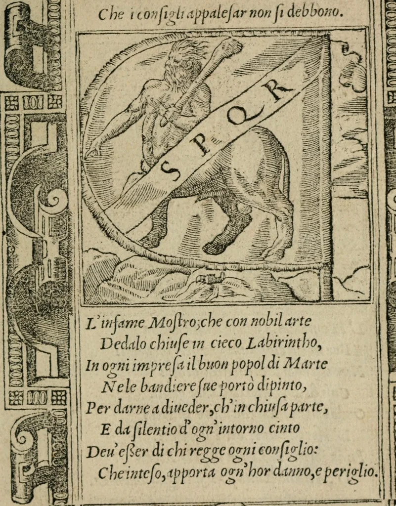 An illustration from Diuerse imprese accommodate a diuerse moralità : con versi che i loro significati dichiarano, 1549, leaf 16