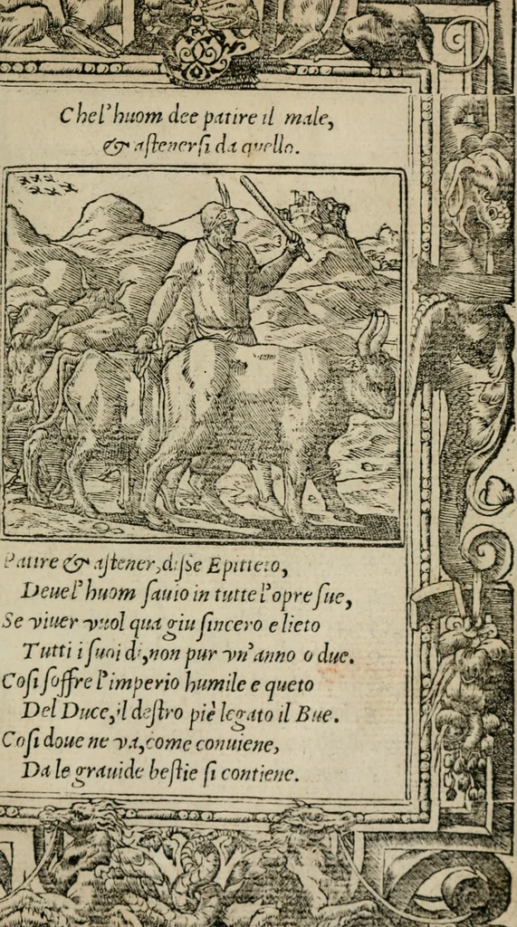 An illustration from Diuerse imprese accommodate a diuerse moralità : con versi che i loro significati dichiarano, 1549, leaf 38