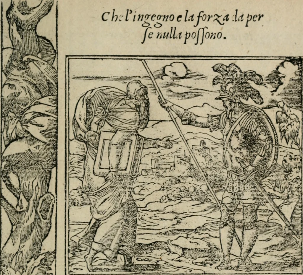 An illustration from Diuerse imprese accommodate a diuerse moralità : con versi che i loro significati dichiarano, 1549, leaf 44