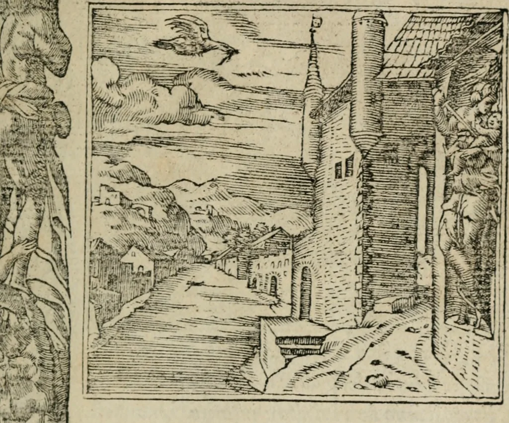 An illustration from Diuerse imprese accommodate a diuerse moralità : con versi che i loro significati dichiarano, 1549, leaf 54