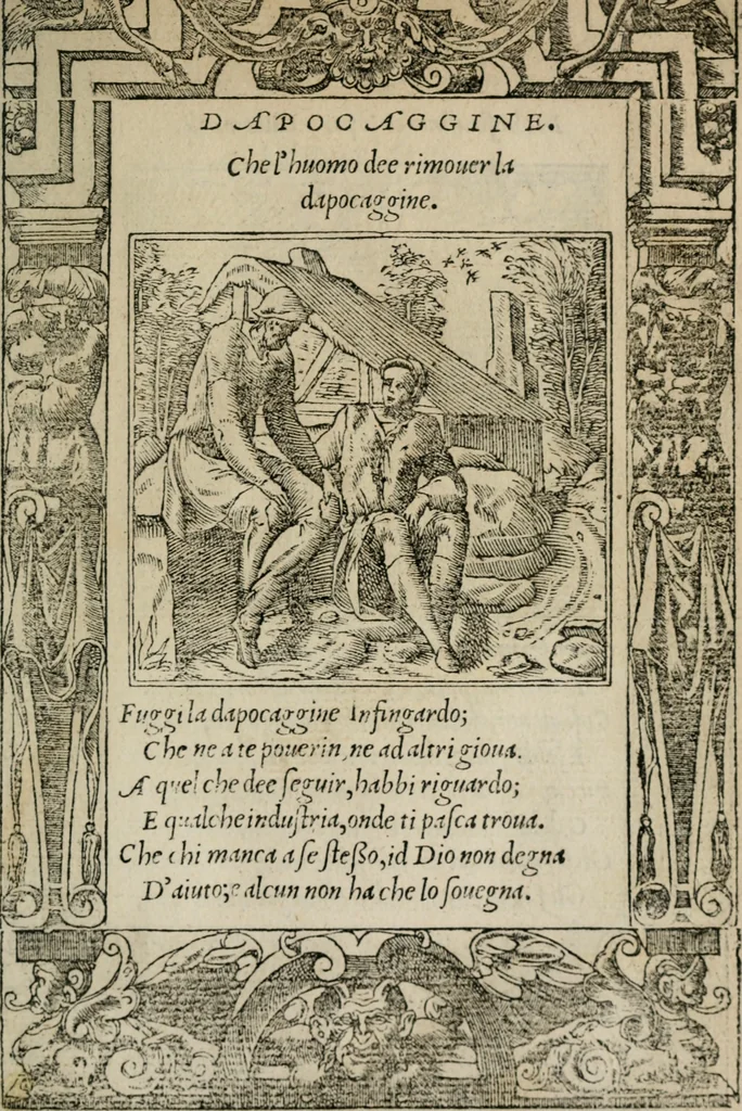 An illustration from Diuerse imprese accommodate a diuerse moralità : con versi che i loro significati dichiarano, 1549, leaf 62