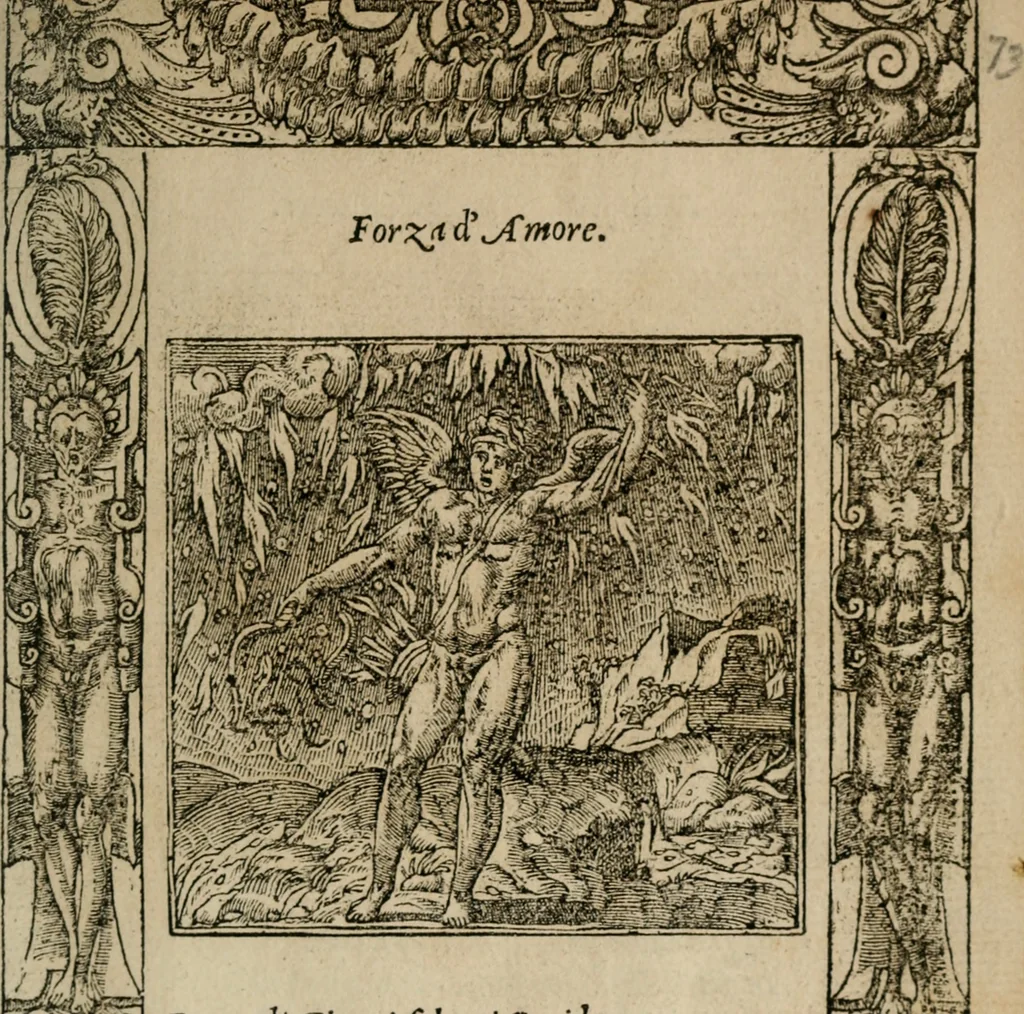 An illustration from Diuerse imprese accommodate a diuerse moralità : con versi che i loro significati dichiarano, 1549, leaf 76