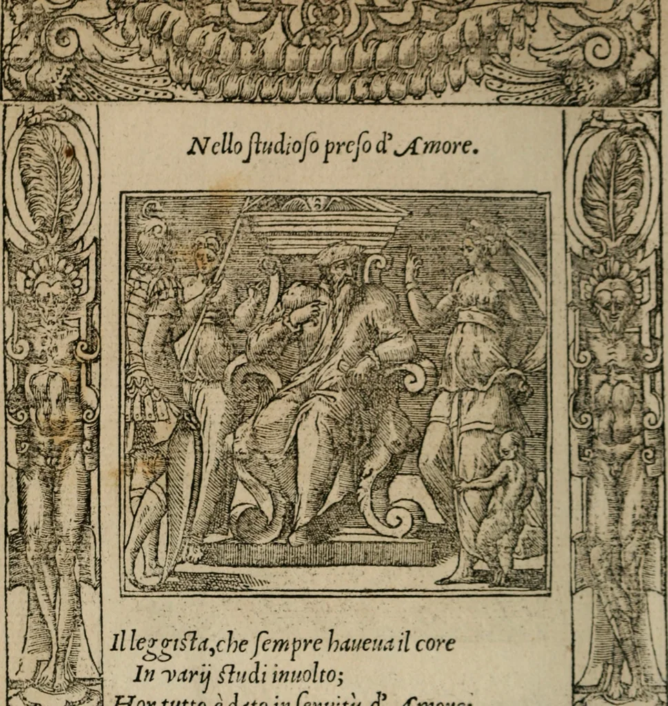 An illustration from Diuerse imprese accommodate a diuerse moralità : con versi che i loro significati dichiarano, 1549, leaf 77