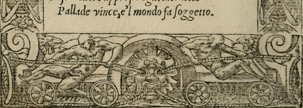 An illustration from Diuerse imprese accommodate a diuerse moralità : con versi che i loro significati dichiarano, 1549, leaf 77