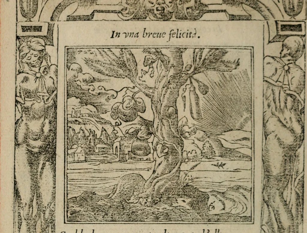 An illustration from Diuerse imprese accommodate a diuerse moralità : con versi che i loro significati dichiarano, 1549, leaf 91