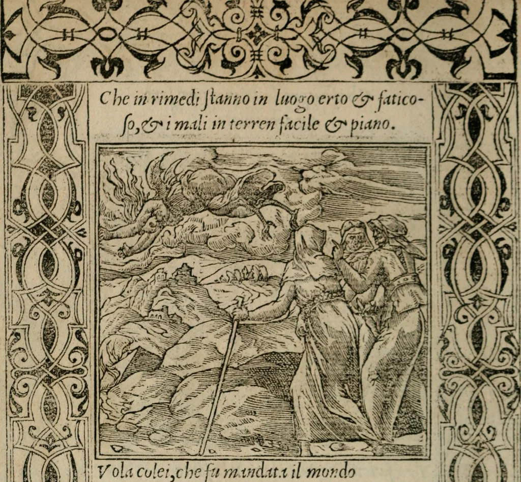 An illustration from Diuerse imprese accommodate a diuerse moralità : con versi che i loro significati dichiarano, 1549, leaf 93