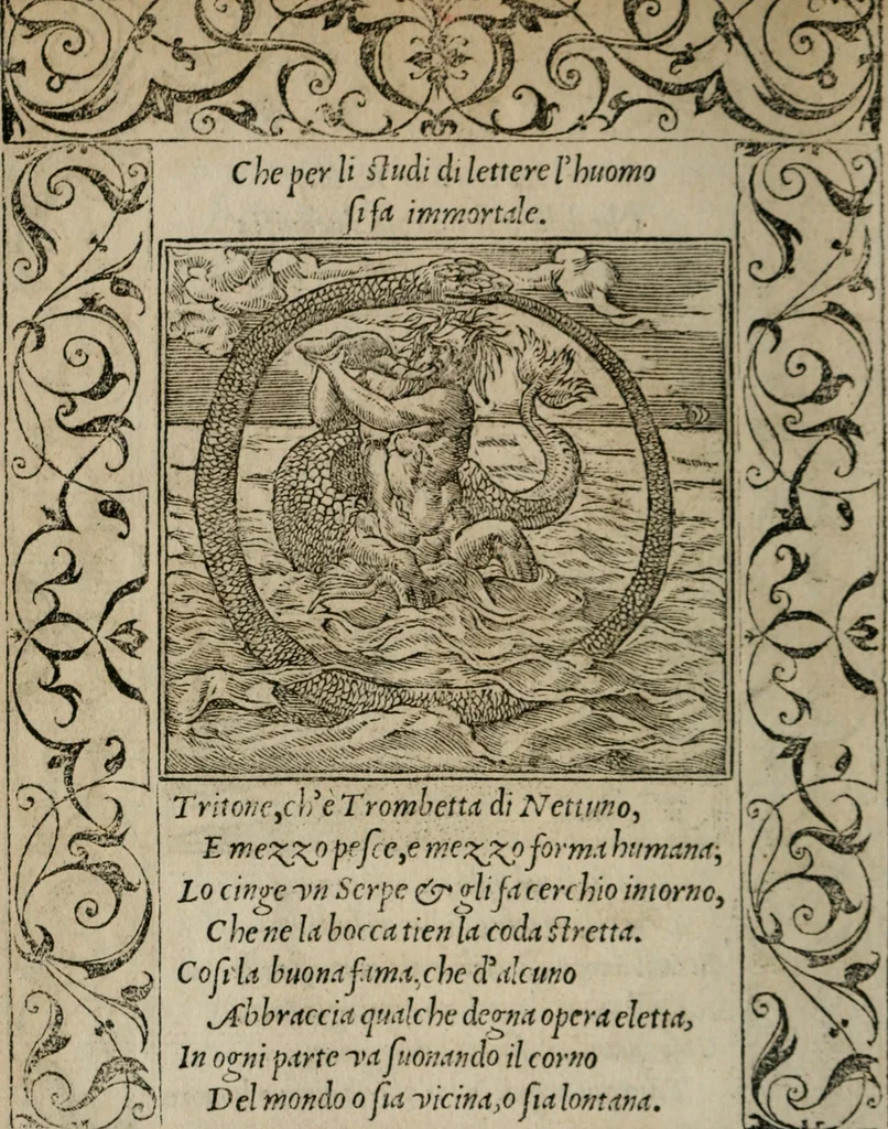 An illustration from Diuerse imprese accommodate a diuerse moralità : con versi che i loro significati dichiarano, 1549, leaf 95