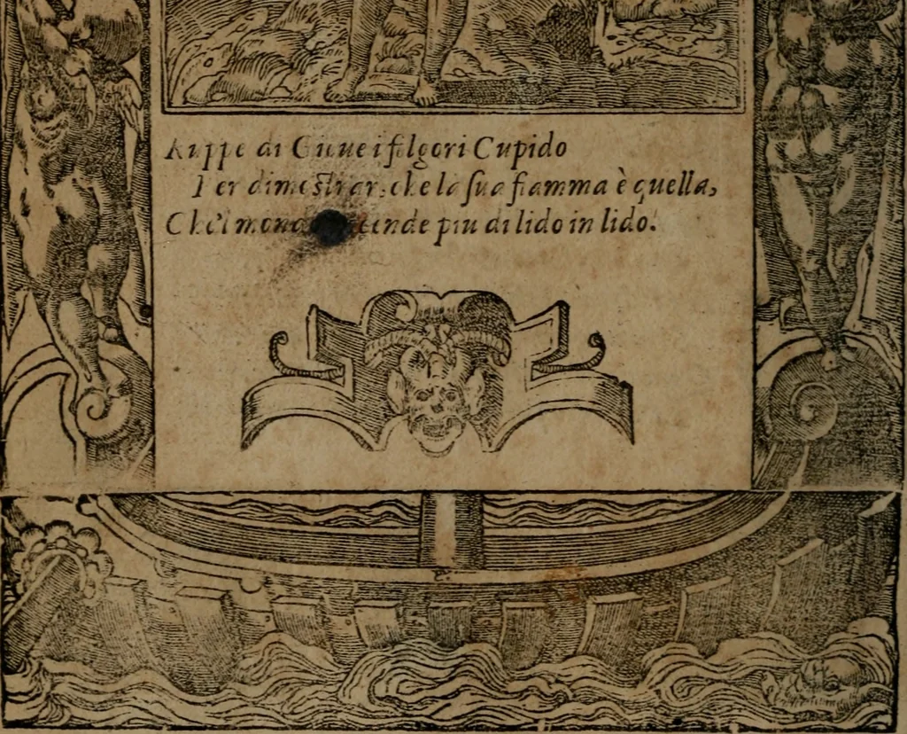 An illustration from Diverse imprese accommodate a diuerse moralità, con versi che i loro significati dichiarano insieme con molte altre nella lingua italiana non piu tradotte, 1564, leaf 107