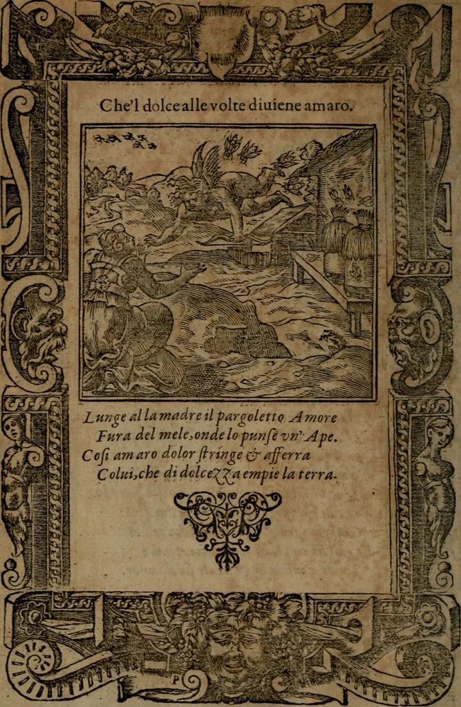 An illustration from Diverse imprese accommodate a diuerse moralità, con versi che i loro significati dichiarano insieme con molte altre nella lingua italiana non piu tradotte, 1564, leaf 111
