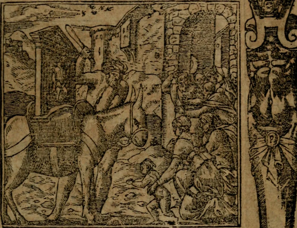 An illustration from Diverse imprese accommodate a diuerse moralità, con versi che i loro significati dichiarano insieme con molte altre nella lingua italiana non piu tradotte, 1564, leaf 12