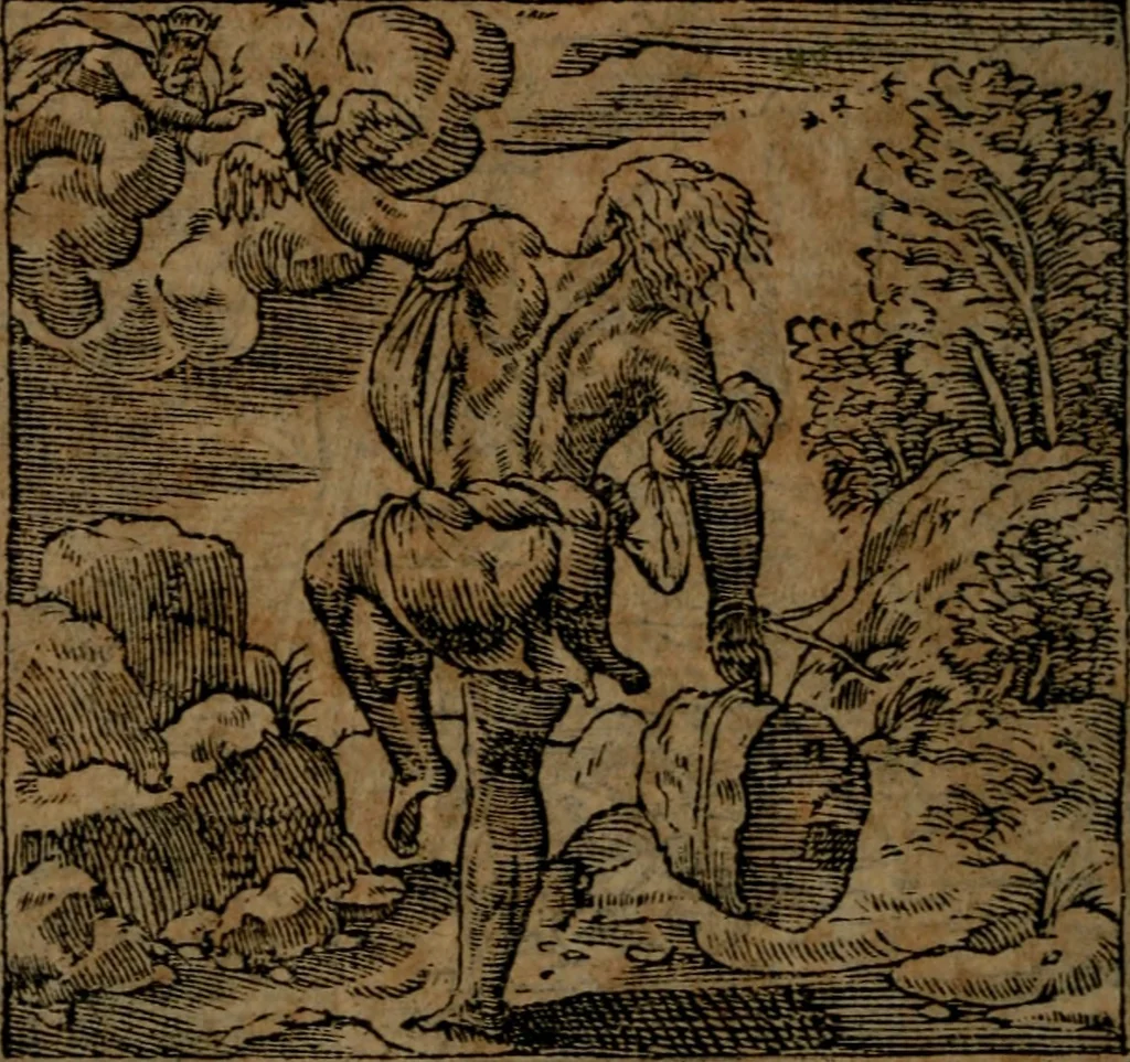 An illustration from Diverse imprese accommodate a diuerse moralità, con versi che i loro significati dichiarano insieme con molte altre nella lingua italiana non piu tradotte, 1564, leaf 121