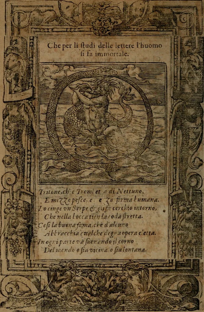 An illustration from Diverse imprese accommodate a diuerse moralità, con versi che i loro significati dichiarano insieme con molte altre nella lingua italiana non piu tradotte, 1564, leaf 133