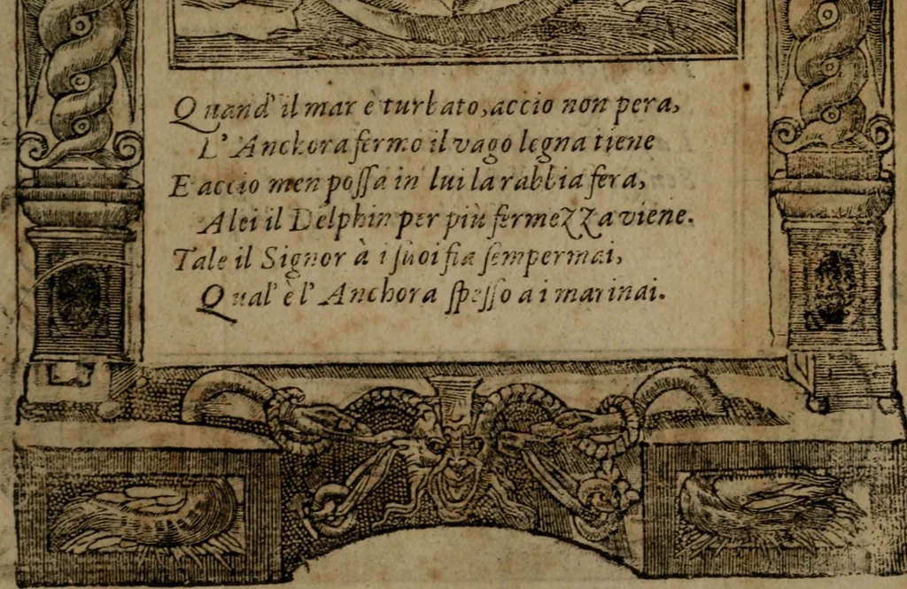 An illustration from Diverse imprese accommodate a diuerse moralità, con versi che i loro significati dichiarano insieme con molte altre nella lingua italiana non piu tradotte, 1564, leaf 142