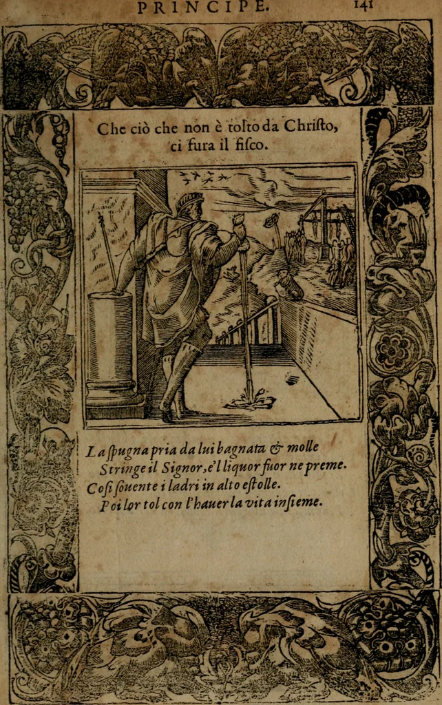 An illustration from Diverse imprese accommodate a diuerse moralità, con versi che i loro significati dichiarano insieme con molte altre nella lingua italiana non piu tradotte, 1564, leaf 144