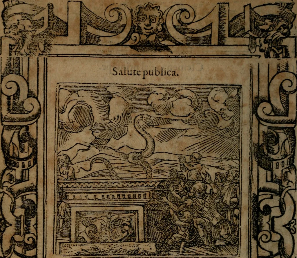 An illustration from Diverse imprese accommodate a diuerse moralità, con versi che i loro significati dichiarano insieme con molte altre nella lingua italiana non piu tradotte, 1564, leaf 147