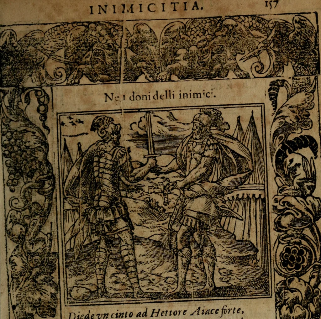 An illustration from Diverse imprese accommodate a diuerse moralità, con versi che i loro significati dichiarano insieme con molte altre nella lingua italiana non piu tradotte, 1564, leaf 160