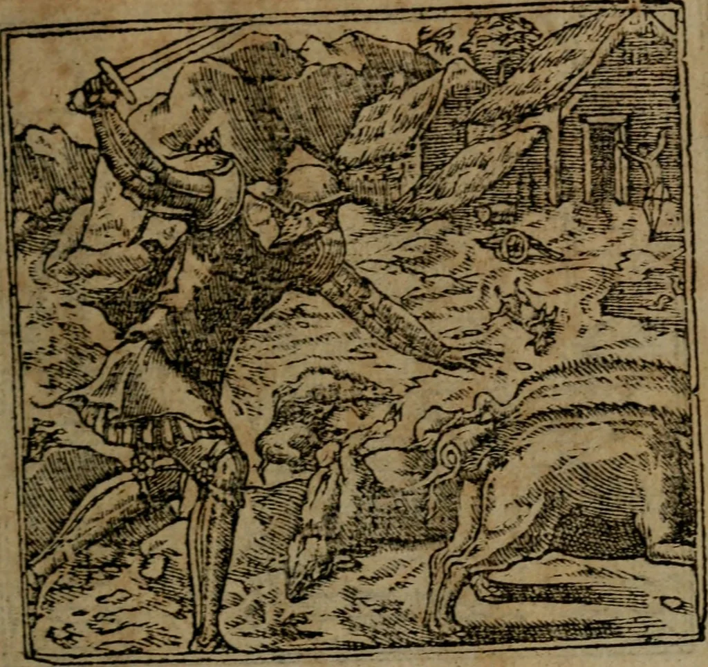 An illustration from Diverse imprese accommodate a diuerse moralità, con versi che i loro significati dichiarano insieme con molte altre nella lingua italiana non piu tradotte, 1564, leaf 166
