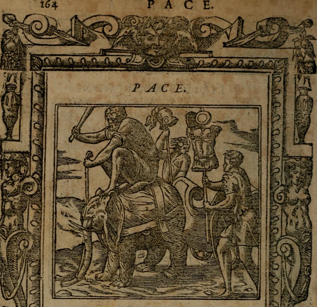 An illustration from Diverse imprese accommodate a diuerse moralità, con versi che i loro significati dichiarano insieme con molte altre nella lingua italiana non piu tradotte, 1564, leaf 167