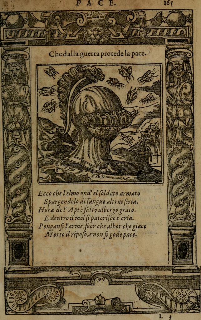 An illustration from Diverse imprese accommodate a diuerse moralità, con versi che i loro significati dichiarano insieme con molte altre nella lingua italiana non piu tradotte, 1564, leaf 168