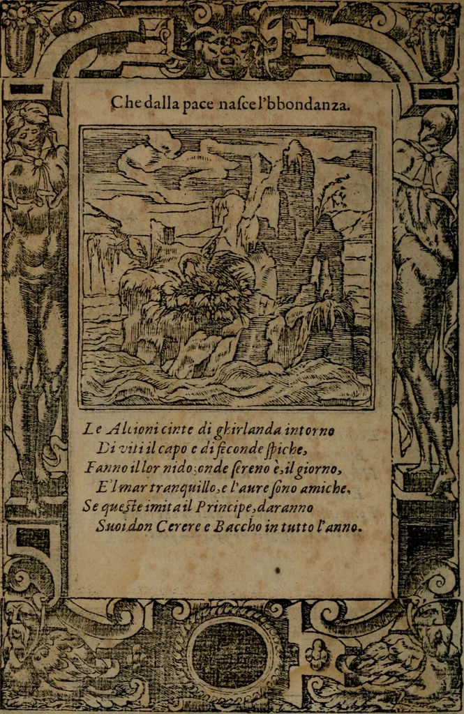An illustration from Diverse imprese accommodate a diuerse moralità, con versi che i loro significati dichiarano insieme con molte altre nella lingua italiana non piu tradotte, 1564, leaf 169
