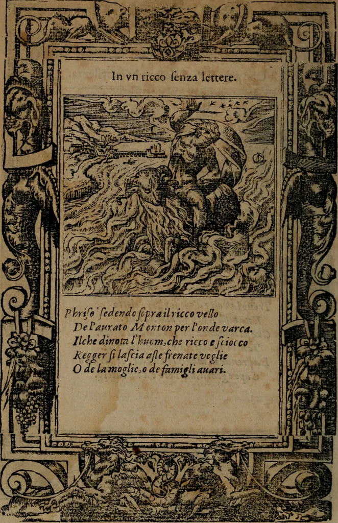 An illustration from Diverse imprese accommodate a diuerse moralità, con versi che i loro significati dichiarano insieme con molte altre nella lingua italiana non piu tradotte, 1564, leaf 177