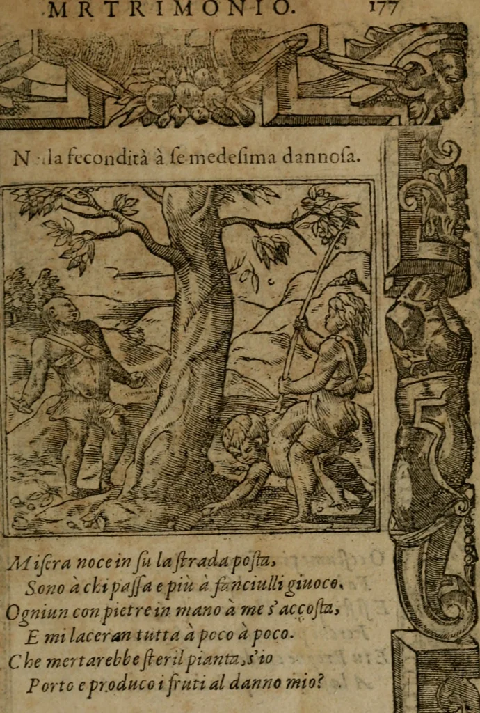 An illustration from Diverse imprese accommodate a diuerse moralità, con versi che i loro significati dichiarano insieme con molte altre nella lingua italiana non piu tradotte, 1564, leaf 180