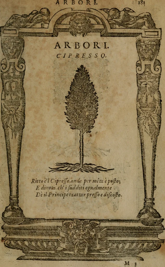 An illustration from Diverse imprese accommodate a diuerse moralità, con versi che i loro significati dichiarano insieme con molte altre nella lingua italiana non piu tradotte, 1564, leaf 184