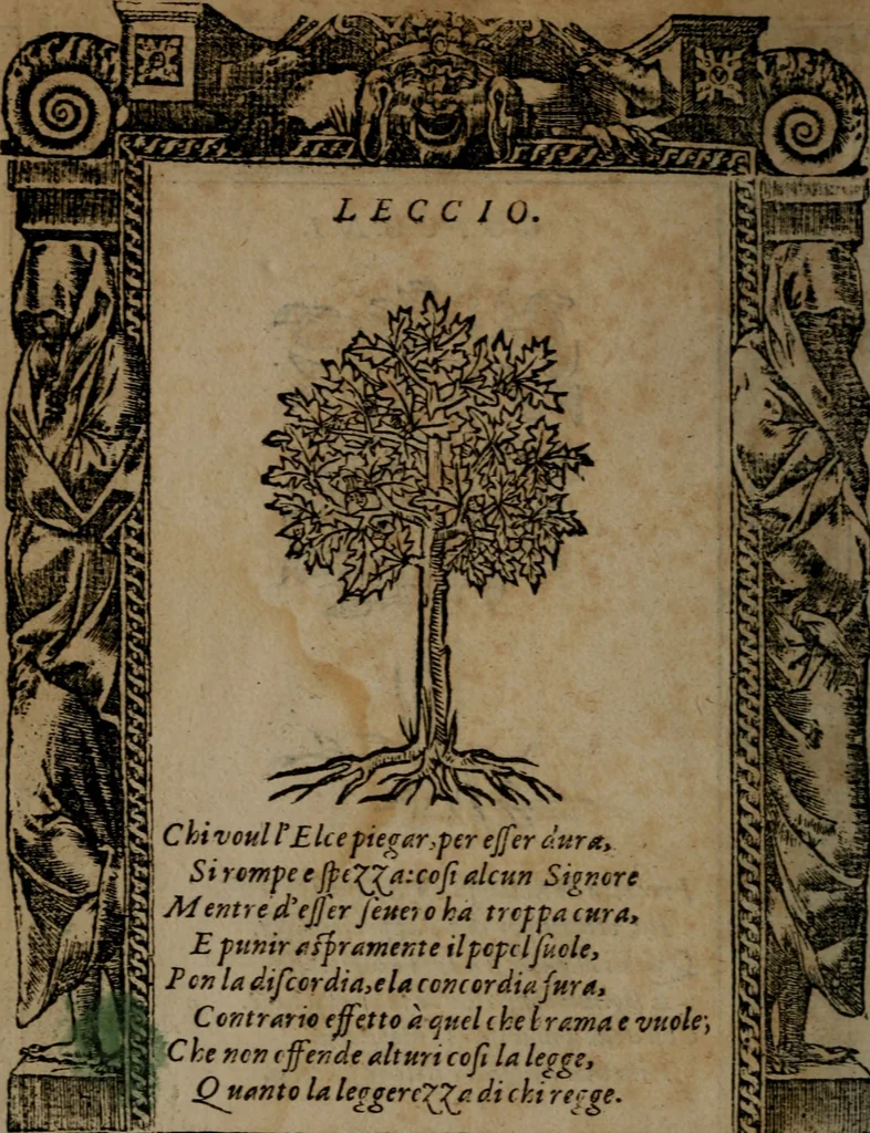 An illustration from Diverse imprese accommodate a diuerse moralità, con versi che i loro significati dichiarano insieme con molte altre nella lingua italiana non piu tradotte, 1564, leaf 189