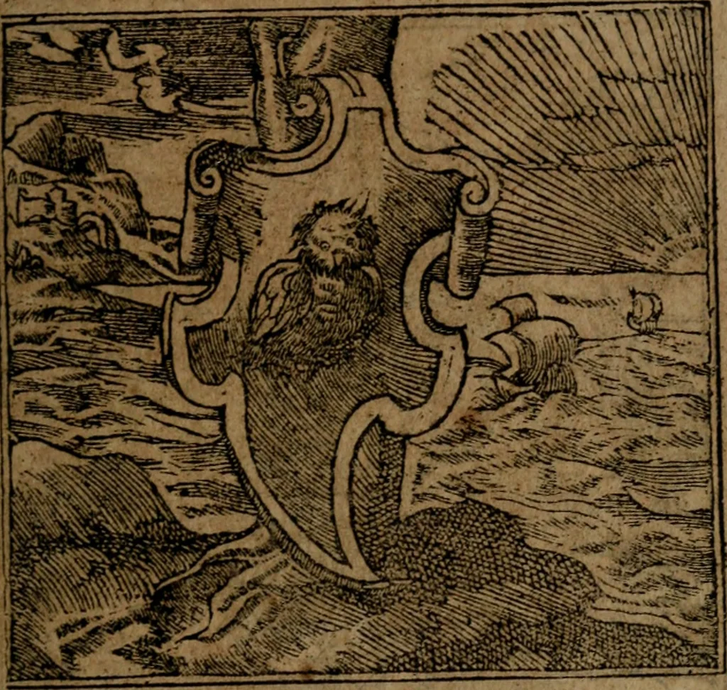 An illustration from Diverse imprese accommodate a diuerse moralità, con versi che i loro significati dichiarano insieme con molte altre nella lingua italiana non piu tradotte, 1564, leaf 24