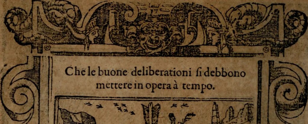 An illustration from Diverse imprese accommodate a diuerse moralità, con versi che i loro significati dichiarano insieme con molte altre nella lingua italiana non piu tradotte, 1564, leaf 25