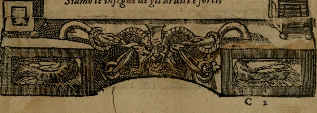 An illustration from Diverse imprese accommodate a diuerse moralità, con versi che i loro significati dichiarano insieme con molte altre nella lingua italiana non piu tradotte, 1564, leaf 38