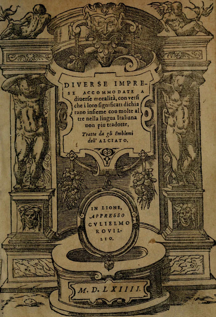An illustration from Diverse imprese accommodate a diuerse moralità, con versi che i loro significati dichiarano insieme con molte altre nella lingua italiana non piu tradotte, 1564, leaf 4