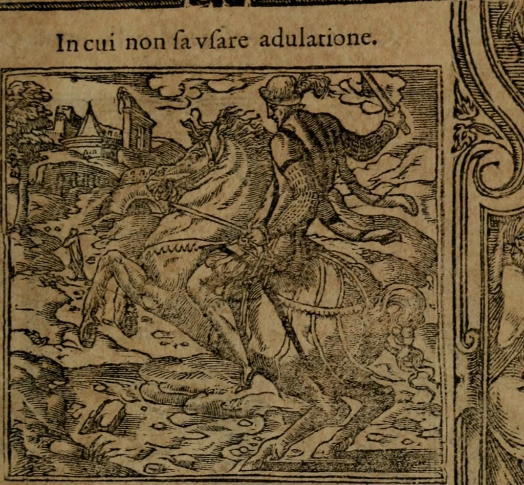 An illustration from Diverse imprese accommodate a diuerse moralità, con versi che i loro significati dichiarano insieme con molte altre nella lingua italiana non piu tradotte, 1564, leaf 40