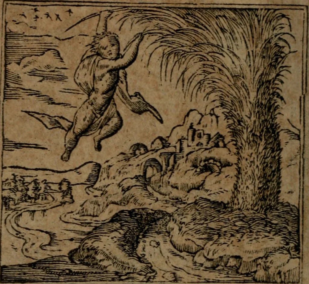 An illustration from Diverse imprese accommodate a diuerse moralità, con versi che i loro significati dichiarano insieme con molte altre nella lingua italiana non piu tradotte, 1564, leaf 41