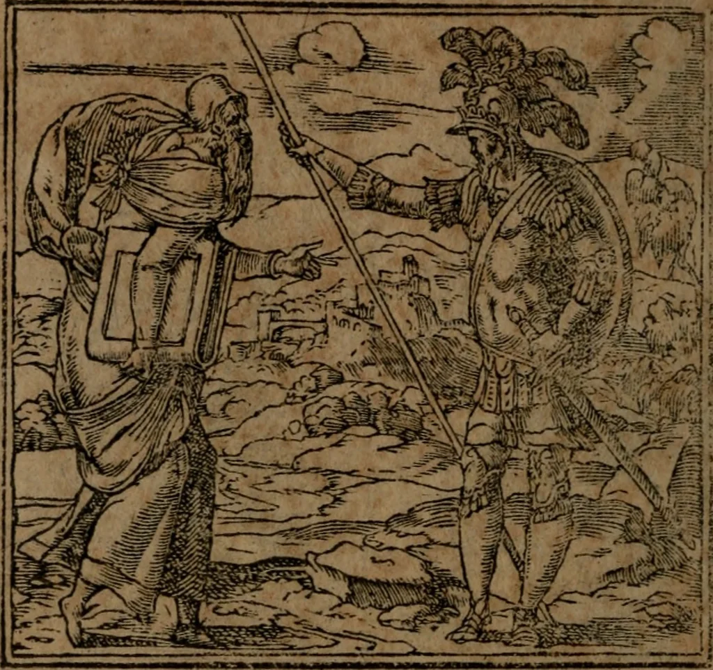 An illustration from Diverse imprese accommodate a diuerse moralità, con versi che i loro significati dichiarano insieme con molte altre nella lingua italiana non piu tradotte, 1564, leaf 45
