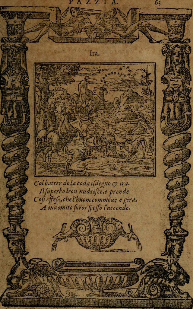 An illustration from Diverse imprese accommodate a diuerse moralità, con versi che i loro significati dichiarano insieme con molte altre nella lingua italiana non piu tradotte, 1564, leaf 66