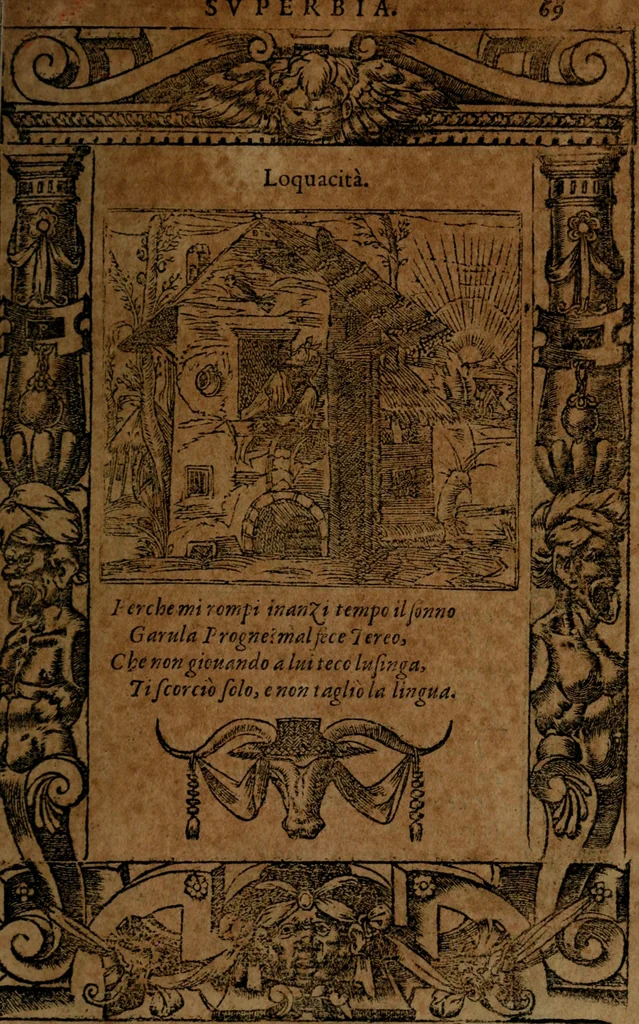 An illustration from Diverse imprese accommodate a diuerse moralità, con versi che i loro significati dichiarano insieme con molte altre nella lingua italiana non piu tradotte, 1564, leaf 72