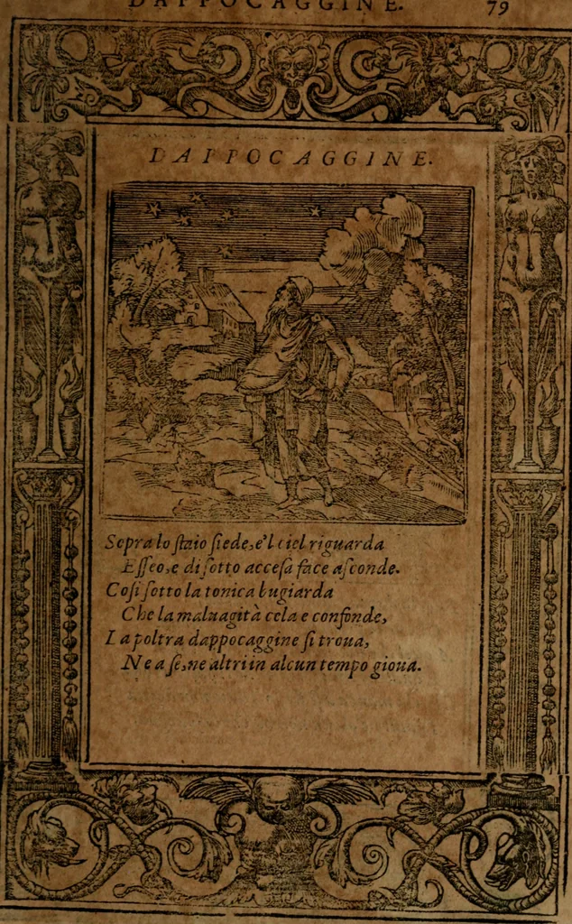 An illustration from Diverse imprese accommodate a diuerse moralità, con versi che i loro significati dichiarano insieme con molte altre nella lingua italiana non piu tradotte, 1564, leaf 82