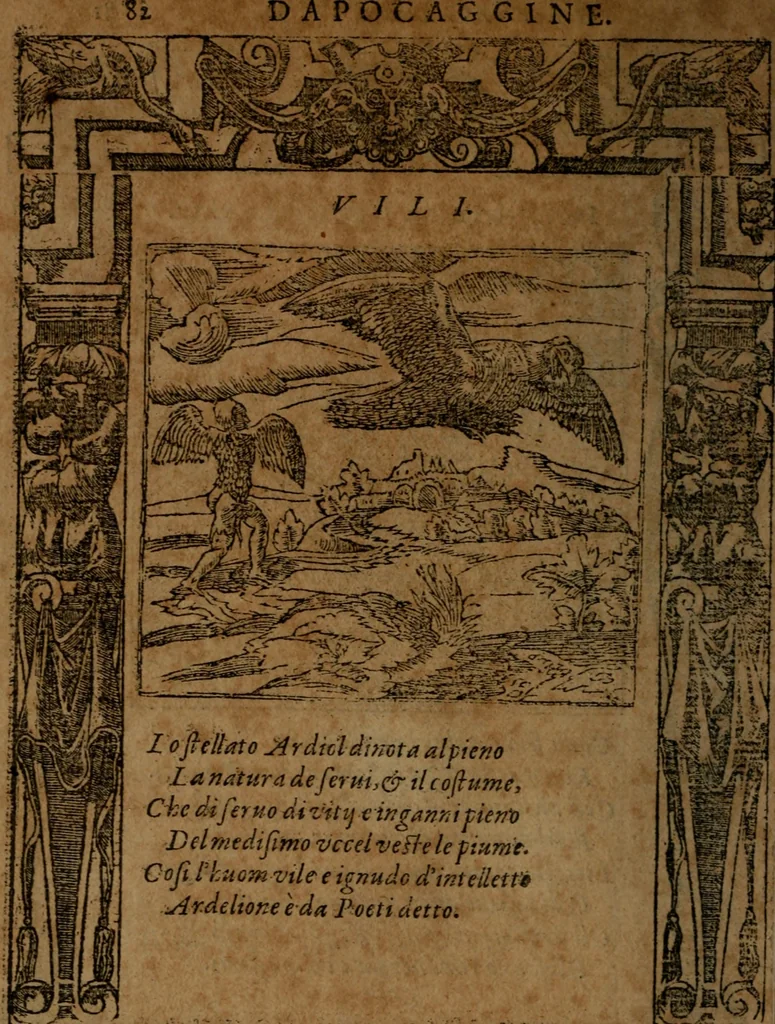 An illustration from Diverse imprese accommodate a diuerse moralità, con versi che i loro significati dichiarano insieme con molte altre nella lingua italiana non piu tradotte, 1564, leaf 85