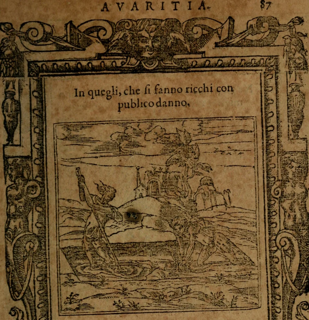 An illustration from Diverse imprese accommodate a diuerse moralità, con versi che i loro significati dichiarano insieme con molte altre nella lingua italiana non piu tradotte, 1564, leaf 90