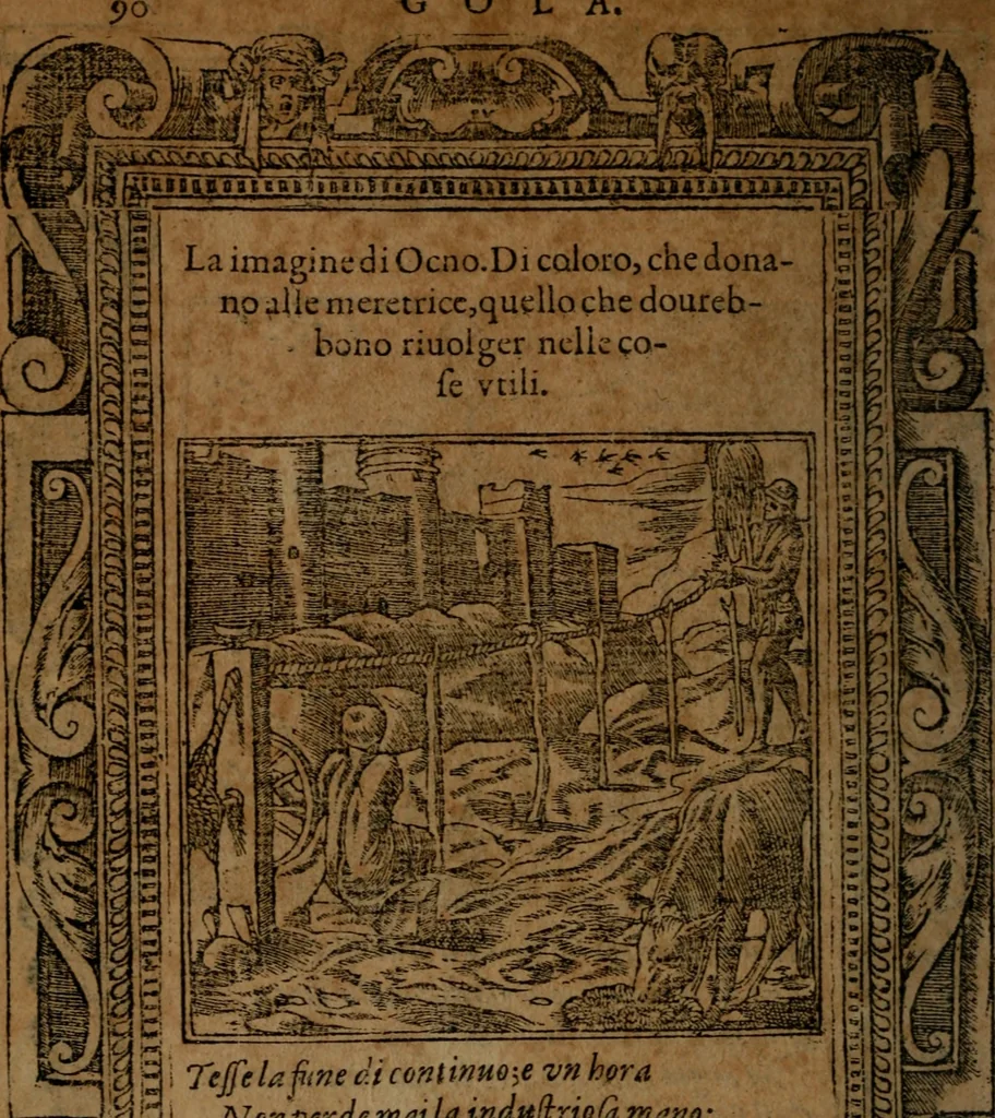 An illustration from Diverse imprese accommodate a diuerse moralità, con versi che i loro significati dichiarano insieme con molte altre nella lingua italiana non piu tradotte, 1564, leaf 93