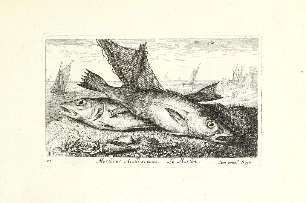 An illustration from Diuerses especes de poissons de mer, 1664, leaf 15