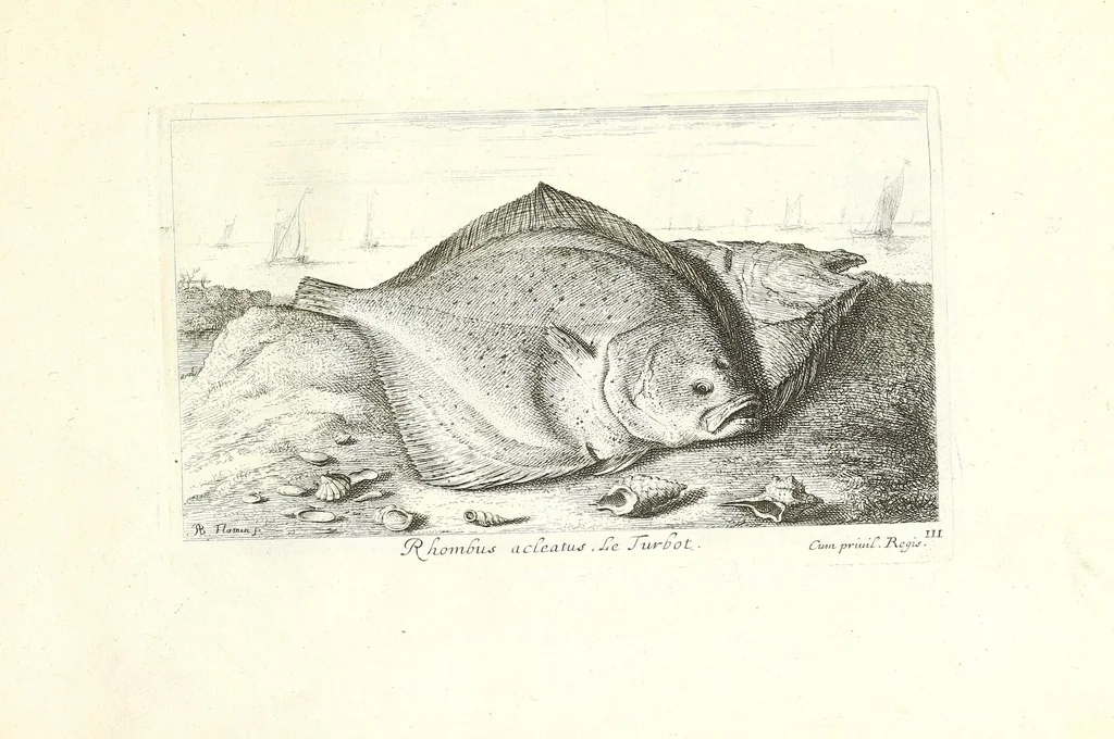 An illustration from Diuerses especes de poissons de mer, 1664, leaf 57
