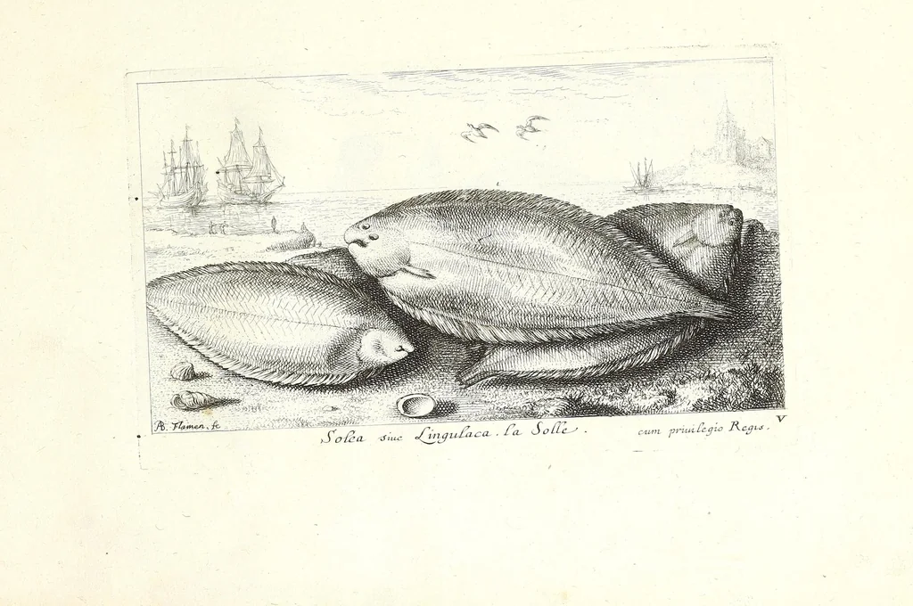 An illustration from Diuerses especes de poissons de mer, 1664, leaf 61