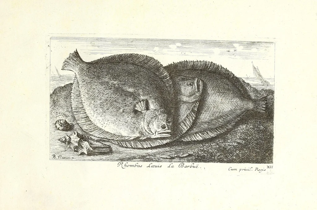 An illustration from Diuerses especes de poissons de mer, 1664, leaf 75