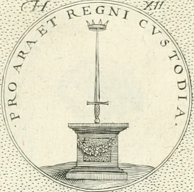 An illustration from Symbola diuina & humana pontificvm, imperatorvm, regvm : accessit breuis & facilis isagoge Iac. Typotii : ex mvsaeo Octavii de Strada civis Romani : tomus primus[-tertius], 1601, leaf 102